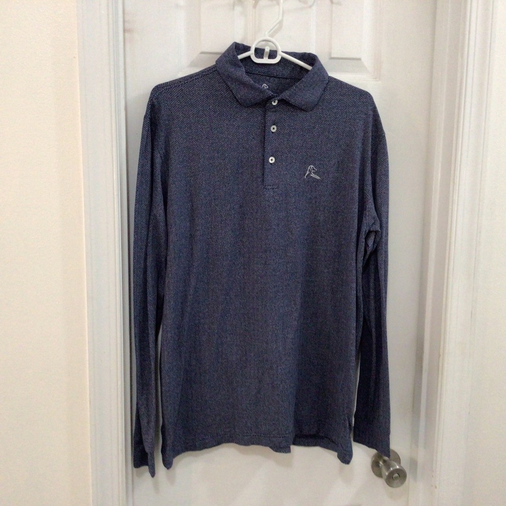 Rhoback Men’s Large long sleeve herringbone shirt